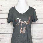 “Drunk AF” Rose Gold & Gray V Photo 0