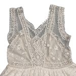 Free People Victoria Ecru Ivory Lace Mesh Sheer Sleeveless Mini Dress Photo 7