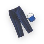 St. John  Collection ᪥ Luxe Metallic Brocade Dress Pants ᪥ Cobalt Blue ᪥ 12 Large Photo 9