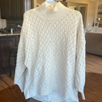 Wonderly Oversized Cream Mock Neck Sweater Roomy Womens Large Photo 3