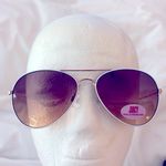 Juicy Couture UNISEX White Rimmed Aviator Sunglasses Photo 2