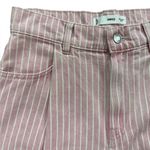 Mango  Striped Denim Shorts Pink Photo 2