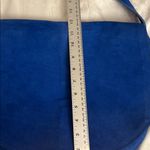 Blue Suede Women's boho crossbody Bag purse large Photo 8