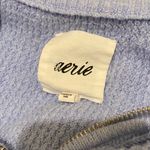 Aerie Light Blue Zip-Up Sweater Photo 5