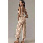 Maeve Anthropologie  Portside Colette Jumpsuit White Stripe 6P Petite Photo 1
