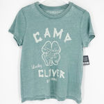 Lucky Brand NWT‎  Camp Clover Tee S Green Photo 0