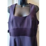 Tahari NWT  Plum Straight Dress with Square Neckline size 10. Photo 1