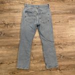 AGOLDE Riley Button Fly High Rise Straight Fit Distressed Jeans Women's size 29 Photo 5