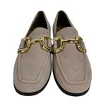 Anthropologie Diba True Size 10 About It Slip On Loafers Suede Leather Beige 54925 Appel Crisp Photo 1