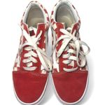 Converse Primary Check Racing Red White Suede women sz 6.5 Photo 1