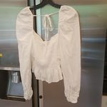 Free People 💕💕 Chloe Top Cotton Sweetheart Neckline ~ White Medium  NWOT Photo 14