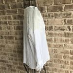 Ellison White Top Crochet Swimsuit Cover Up Large Photo 8