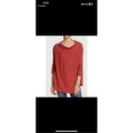 Free People Lover Ribbed Split Back Pullover Tunic Size Large Photo 1