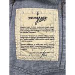 Trussardi Jeans Denim Mini Skirt Embroidered Logo Italy Vintage Size 26 Blue Photo 6