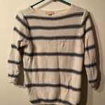 G.H. Bass &Co. Striped White And Navy Sweater Photo 0
