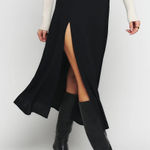 Reformation  Black midi Skirt Photo 0