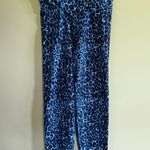 Aerie OFF/LINE Blue Leopard Print 7/8 High Waisted Leggings Photo 0