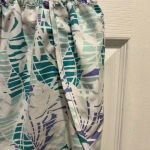 Columbia PFG Women’s Large Pull On Shorts Elastic Waist Tie Front Purple Teal Photo 4