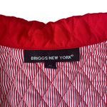 Briggs New York women's size 16 red snap front long sleeve collared quilt jacket Photo 10