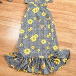 Vintage 1970s By David Smith Blouse and Skirt Sunflower Two Piece Outfit Photo 1