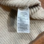 Madewell  Sweater Women Beige Knit Cotton Blend Long Sleeve Slit Pullover size S Photo 8