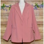Lane Bryant Womens Size 16 Dusty Rose The Bryant Blazer Work Travel One Button Photo 0