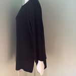 Misook  Long Sleeve Black Tunic Medium Photo 4