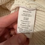 Theory Karenia Off White Chunky Loose Knit Long Sleeve Crew Neck Sweater Sz M Photo 7