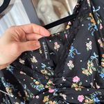 For Love & Lemons  August cropped top lace floral bows tie coquette print vneck Photo 2