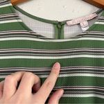 Hutch  Green Striped Sleeveless Mini Dress Size Large Casual Photo 7