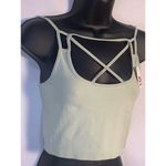 Buckle Strappy Front Crop Top Photo 2