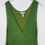 Vertigo Paris NWT Plunging Neckline Pleated Mini Dress Green Size Large L NEW Photo 1