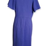 Ashley Stewart 𝅺Ashely Stewart size 10/12 royal blue knit sheath dress Photo 2