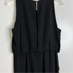 Vince Camuto  Jumpsuit Women's Size 6 Black Sleeveless Wide Leg Dressy Pantsuit Photo 2