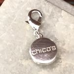 Chico's  Cheetah Print Silver Tone Charm Photo 1