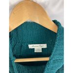 American Eagle  Soft Ribbed Mock Neck Crop Sweater Dark Green Size Small Photo 1