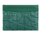 Coach Colored Denim Quilted Essential Card Case, Green Ivy Photo 12