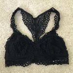 Aerie  Razorback Flower Lace Black Bralette Photo 1