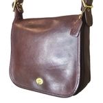 Coach Vintage Stewardess Mahogany Glove Tanned Turn Lock Bag NYC USA COA 9525 Photo 1