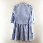 Tuckernuck Striped 3/4 Sleeve Royal Shirt Mini Dress Blue XS Photo 4