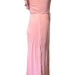 After Six  RUFFLED BACK CHIFFON DRESS WITH JEWELED SASH IN DESERT ROSE Size 2R Photo 3