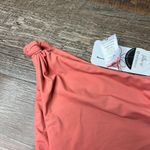 NWT Dippin Daisy's High Waisted Knot Cheeky Bikini Bottom Pink Coral XS Photo 3