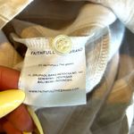 Faithfull the Brand Savoy Dress in Atacama Stripe 100% Linen Off Shoulder Size 6 Photo 13