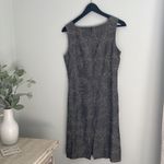 Maggy London  Dress Size‎ 6 Charcoal Gray w/leaf stitching. Photo 1
