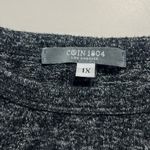 Coin 1804 LA top speckled dark grey 3/4 length sleeves cozy fall top back slit Gray Size 1X Photo 5