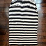 J.Crew striped knit pencil skirt Navy white cotton Women’s size 2 NWT Nautical Photo 1