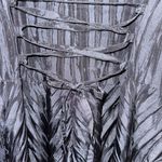 Vintage Jerry T. Women's Black Pleated Long Coat Couture 80's/90's Size M Photo 9