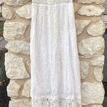 Abercrombie & Fitch White Lace Strapless Maxi Dress Photo 0