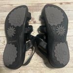 Vionic  Amber Black Croc Synthetic 3 Strap Sandals Size 9 Faux Leather Comfort Photo 7