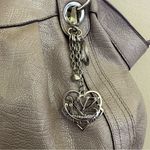 Kathy Van Zeeland  purse blush pink with metallic silver gray finish Photo 2